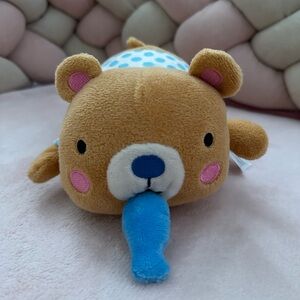 Plush Bear Toy with Blue Tongue